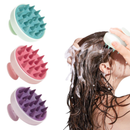 Escova de Shampoo de Silicone Premium — Massagem, Limpeza e Cabelos Mais Fortes
