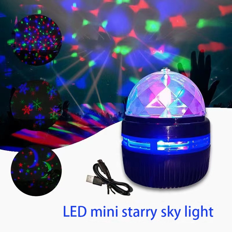 Luminaria Mini Com Projeções Espaciais Ou Reflexos Abajur Infantil Céu Estrelado Lua Usb Iluminação Colorida 360º