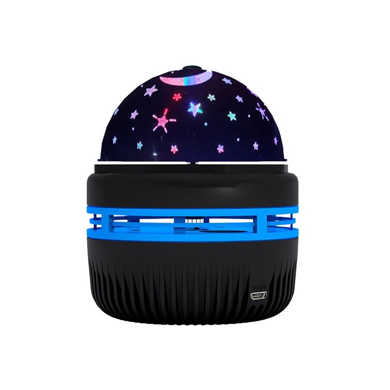 Luminaria Mini Com Projeções Espaciais Ou Reflexos Abajur Infantil Céu Estrelado Lua Usb Iluminação Colorida 360º