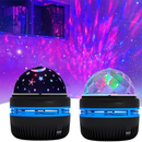 Luminaria Mini Com Projeções Espaciais Ou Reflexos Abajur Infantil Céu Estrelado Lua Usb Iluminação Colorida 360º