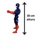 Boneco Personagem Super Herói Brinquedo Articulável Menino 30cm Caixa Dia Das Crianças Brincar Presente Aniversário