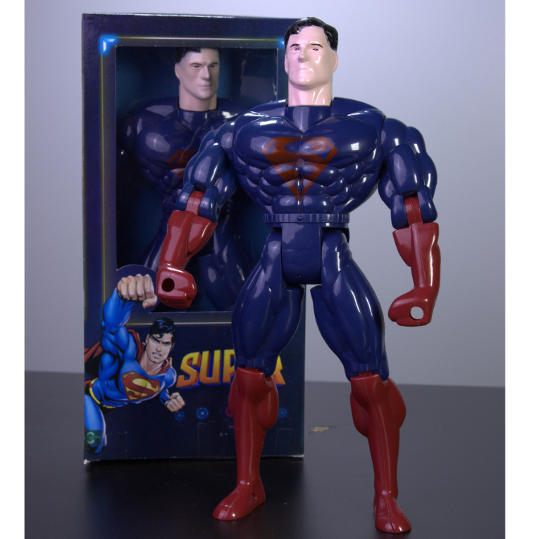 Boneco Personagem Super Herói Brinquedo Articulável Menino 30cm Caixa Dia Das Crianças Brincar Presente Aniversário