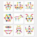 BRASTOY Blocos De Construção 3d Magnéticos Brinquedo ímã Varas Bolas Jogo Montagem Para Crianças