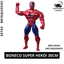 Boneco Personagem Super Herói Brinquedo Articulável Menino 30cm Caixa Dia Das Crianças Brincar Presente Aniversário