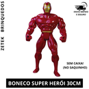 Boneco Personagem Super Herói Brinquedo Articulável Menino 30cm Caixa Dia Das Crianças Brincar Presente Aniversário