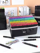 100/120/168 peças conjunto de canetas hidrográficas duplas especializadas para pintura