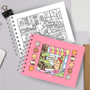 Livro De Colorir Bobbie Goods Capa Dura 50 Páginas