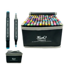 100/120/168 peças conjunto de canetas hidrográficas duplas especializadas para pintura