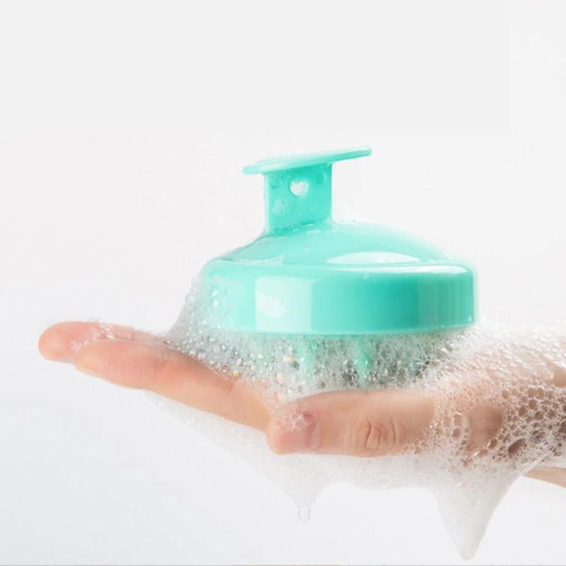 Escova de Shampoo de Silicone Premium — Massagem, Limpeza e Cabelos Mais Fortes
