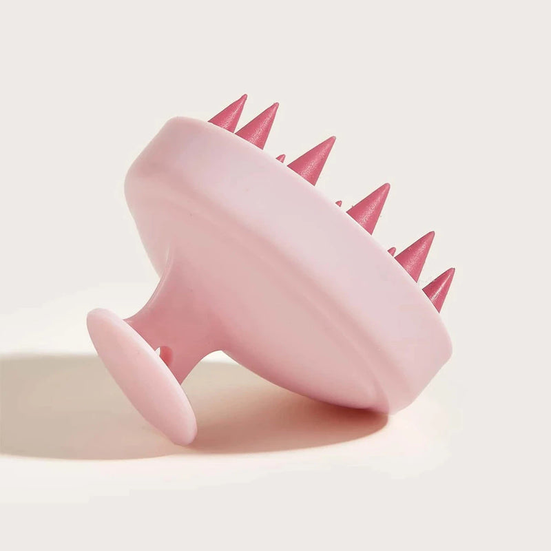 Escova de Shampoo de Silicone Premium — Massagem, Limpeza e Cabelos Mais Fortes