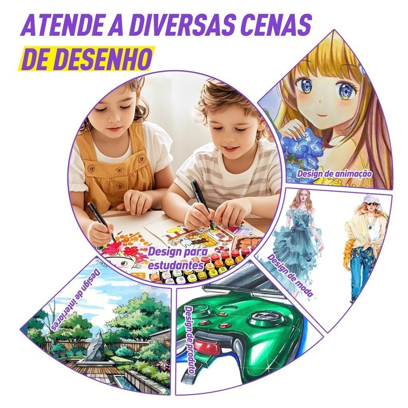 100/120/168 peças conjunto de canetas hidrográficas duplas especializadas para pintura