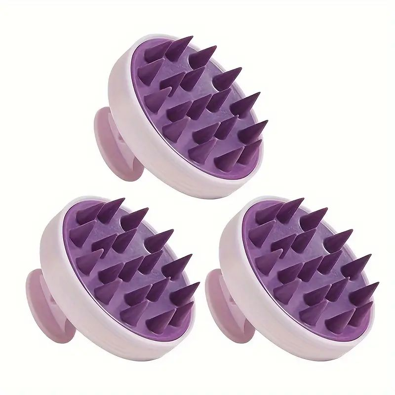 Escova de Shampoo de Silicone Premium — Massagem, Limpeza e Cabelos Mais Fortes