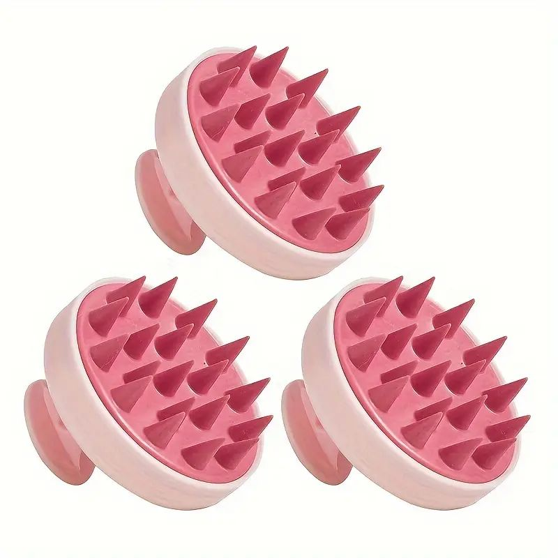 Escova de Shampoo de Silicone Premium — Massagem, Limpeza e Cabelos Mais Fortes