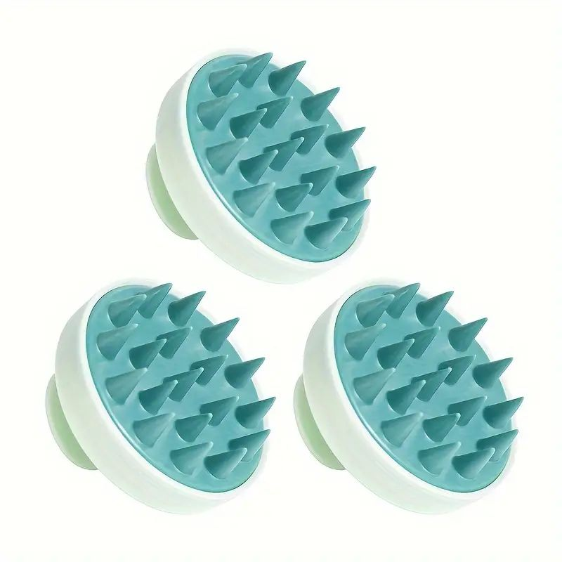 Escova de Shampoo de Silicone Premium — Massagem, Limpeza e Cabelos Mais Fortes